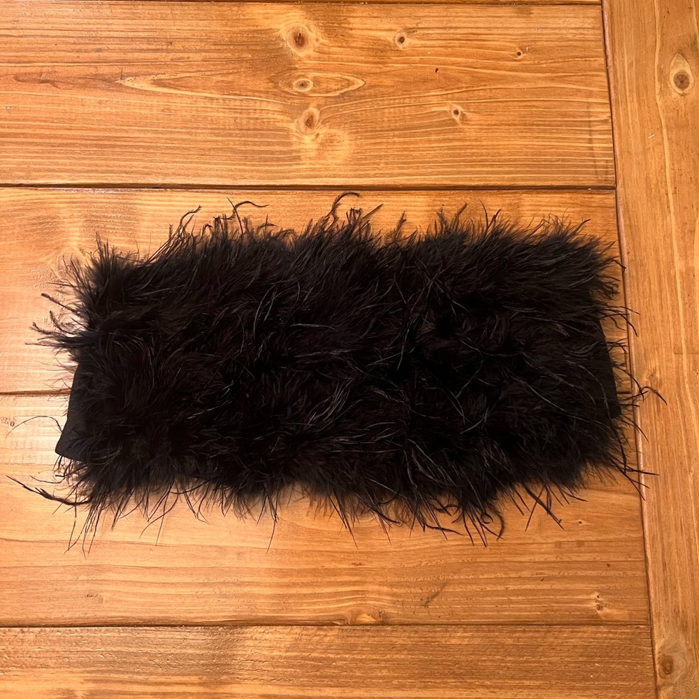 12th tribe feather crop top